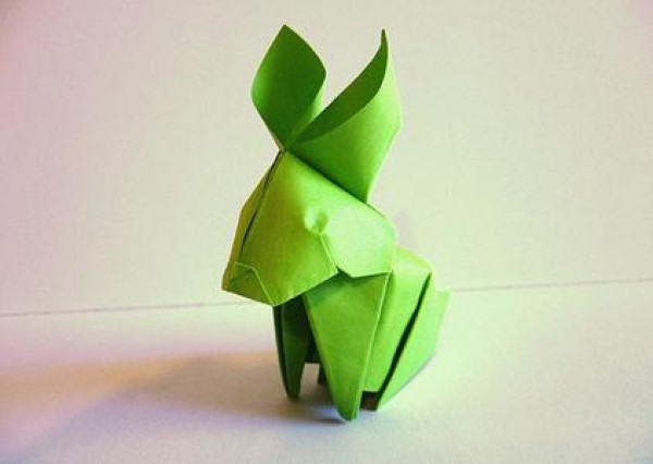 Illustrated tutorial for handmade origami rabbit in the Year of the Rabbit