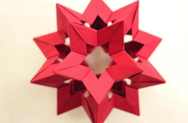 How to make Christmas origami bouquets and New Year lanterns Detailed explanation of handmade origami video tutorial