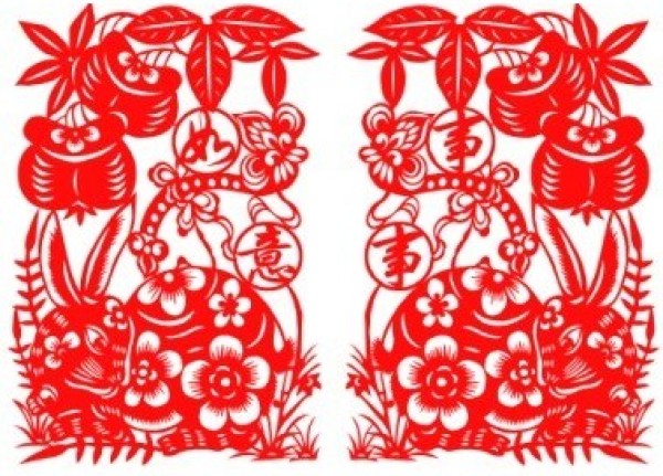 A complete collection of auspicious rabbit paper-cut patterns for the Year of the Rabbit