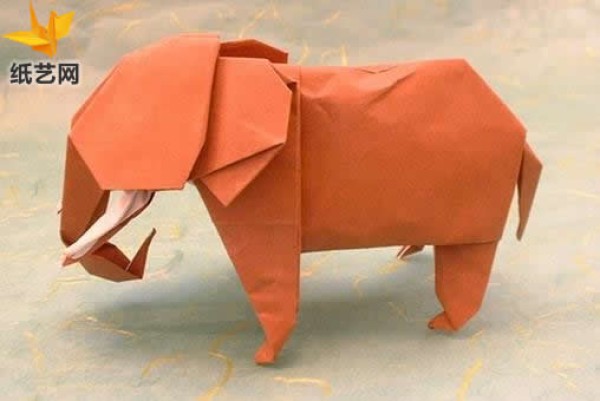 Origami Elephant Manual Origami Tutorial [Wild Animal Origami Collection]