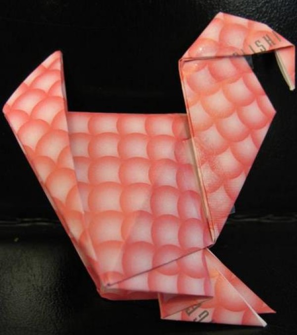 Video tutorial on how to fold a simple origami turkey for Thanksgiving