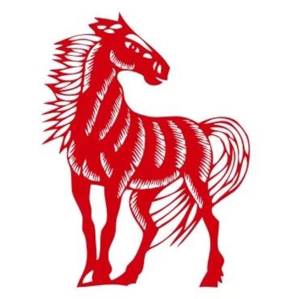 Complete collection of simple paper-cut horse paper-cut patterns and paper-cut horse tutorials