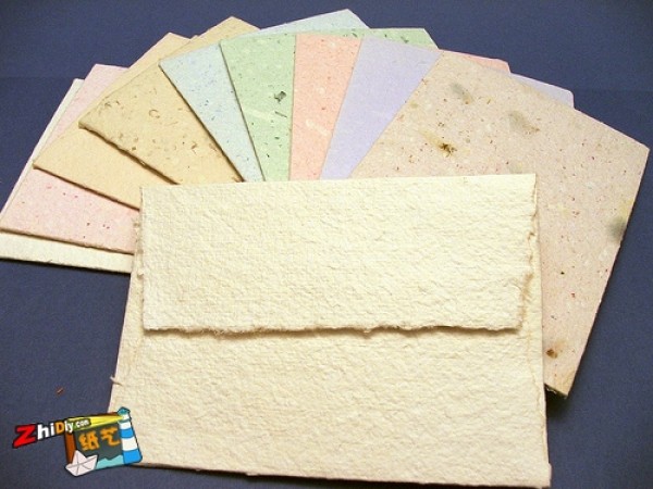 Homemade business envelopes, cards, notes