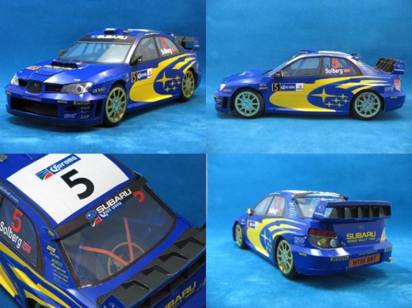 [Paper Model] Subaru Impreza WRC2006 race car origami model drawings free download