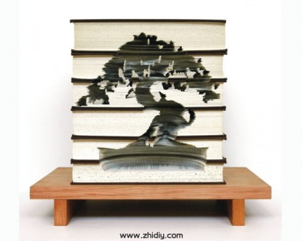 Recreate the magical book paper art