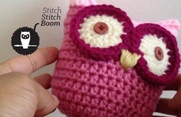 Crochet Cute Owl Knitting Handmade Tutorial