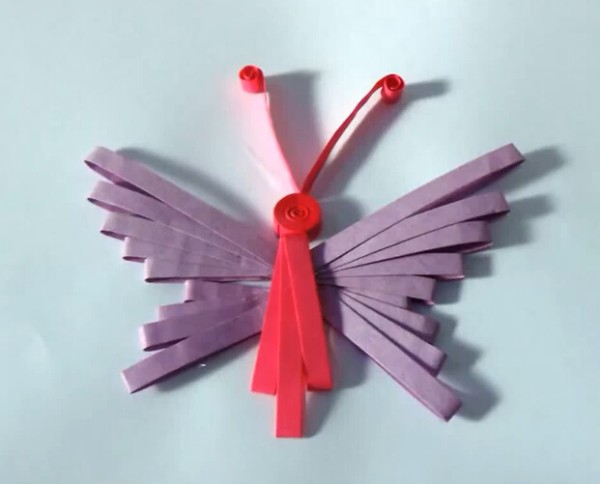 Tutorial on handmade paper butterfly | Simple papermade butterfly