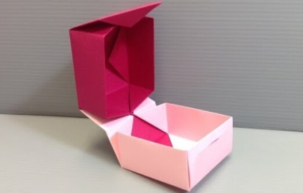 Valentines Day handmade origami gift box origami box teaches you how to make handmade origami Valentines Day storage box