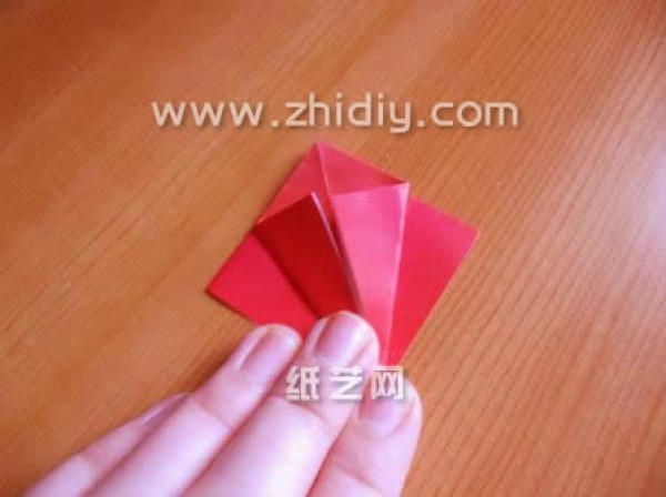 Childrens Origami Tulip Simple Origami Flower Illustrated Tutorial