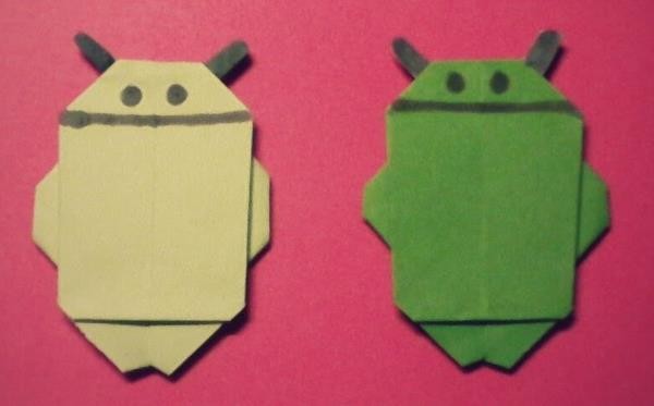 Origami Encyclopedia teaches you step-by-step tutorials on how to make an Android robot