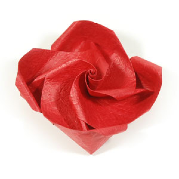 Chinese Valentines Day love handmade origami rose tutorial