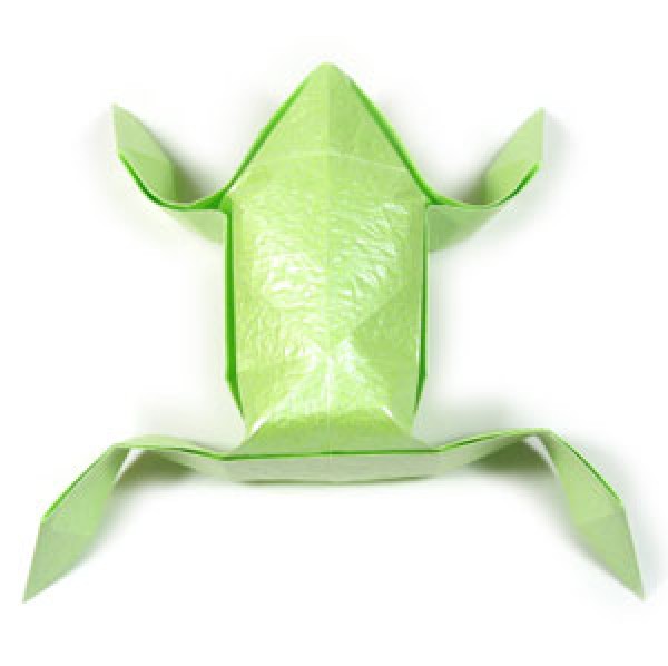 Paper frog origami tutorial