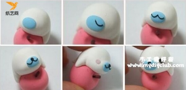 How to use ultra-light clay? Illustrated tutorial for making a super cute little dolphin from handmade polymer clay for beginners