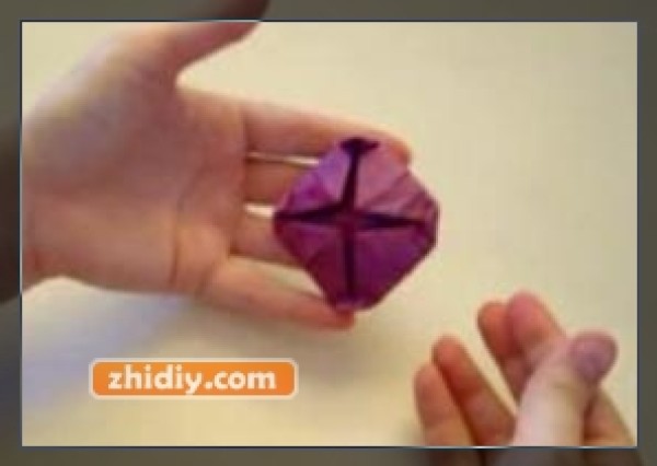 Origami lotus making paper flower tutorial