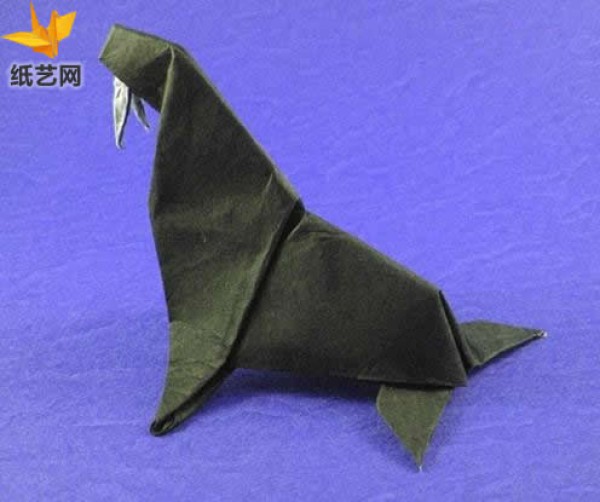 [Sea Animal Origami Collection] Origami Walrus Handmade Origami Tutorial