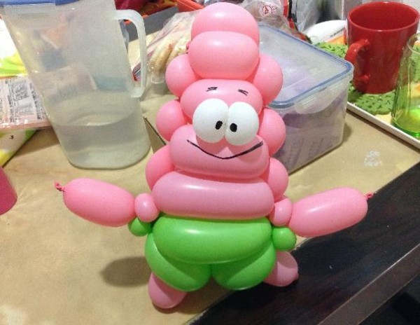 Balloon Shaping Tutorial: Patrick Star Magic Balloon Teaching Video