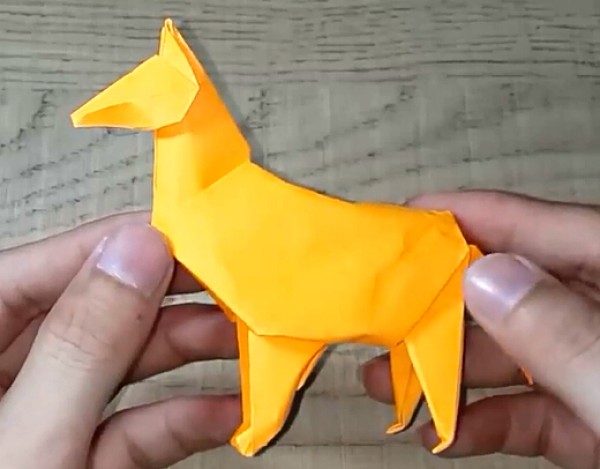 Handmade origami dog | Origami dog video teaches you how to origami small animals