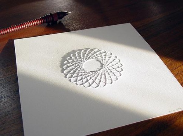 Wonderful pinhole paper art appreciation