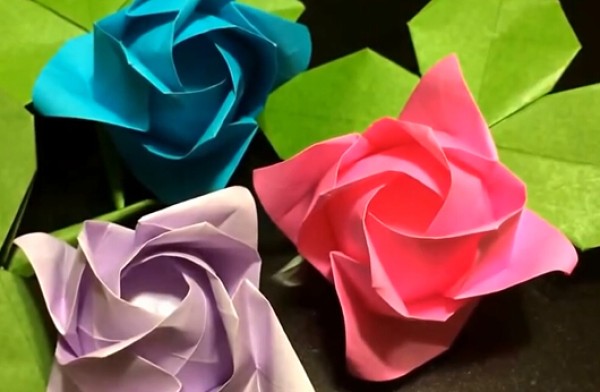 Square origami rose handmade origami video tutorial teaches you how to make origami rose