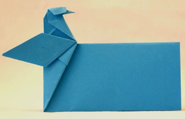 Origami Encyclopedia - Flying Pigeon Passing Letters Dove Origami Envelope Manual Origami Video Tutorial