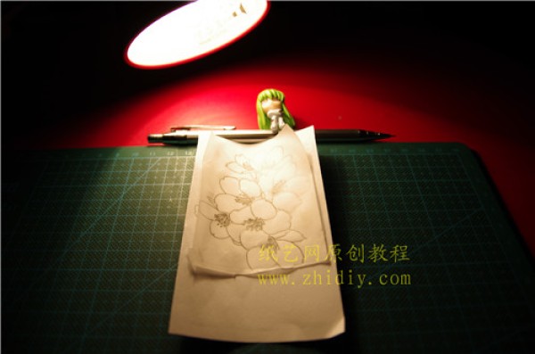 Rubber stamp tutorial for beginners--Peach Blossom