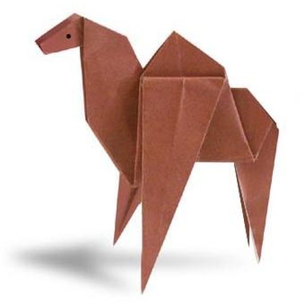 Childrens simple origami camel handmade origami tutorial