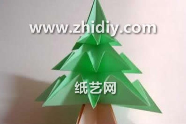 Christmas Origami Complete Christmas Tree Origami Video Tutorial