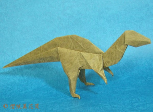 Acrocanthosaurus handmade origami tutorial—Jerry Harris