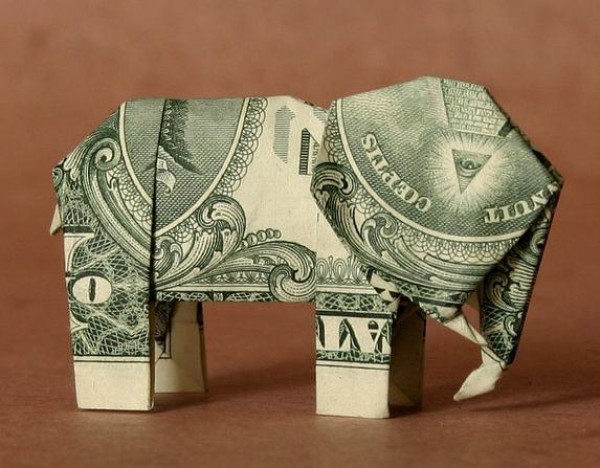 Dollar Origami Elephant Origami Tutorial - Steve Hecht