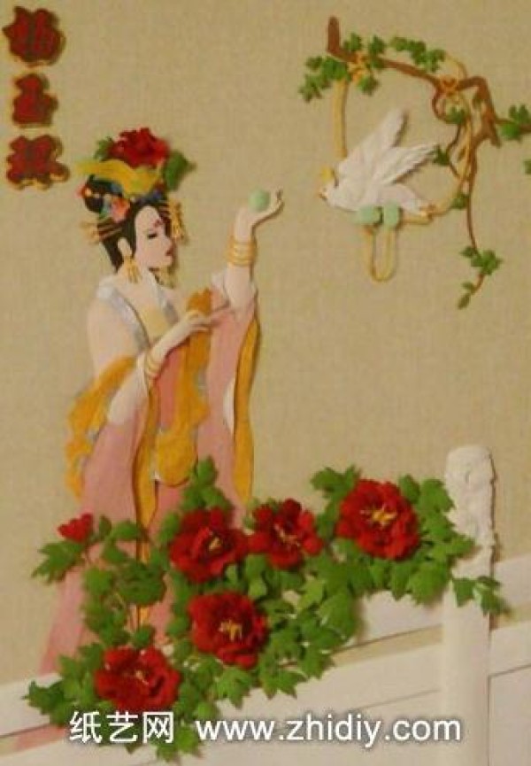 Paper Sculptures of the Four Beauties in Ancient Times - Works by Hongsufang