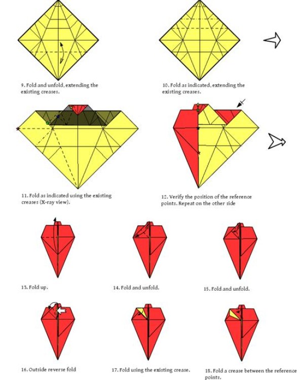 Angry Birds Origami Tutorial Illustration