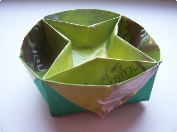 Origami storage box tutorial