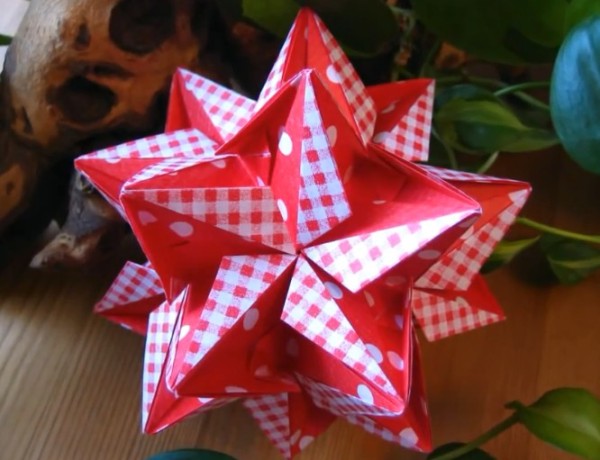 Origami flower ball collection, meteor wheel handmade lantern making method, exquisite origami flower ball video tutorial