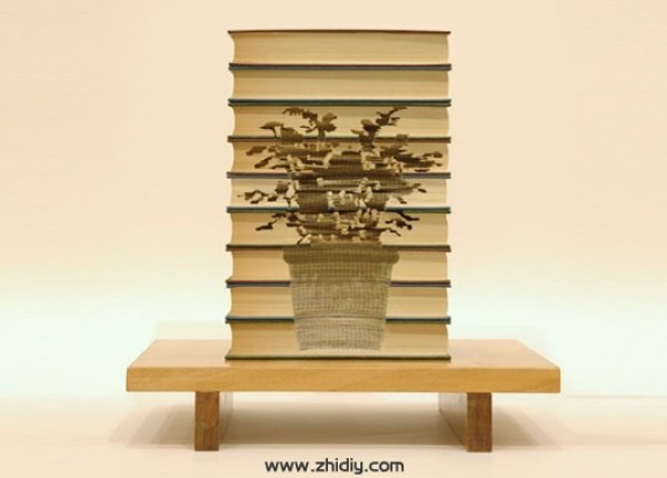 Recreate the magical book paper art