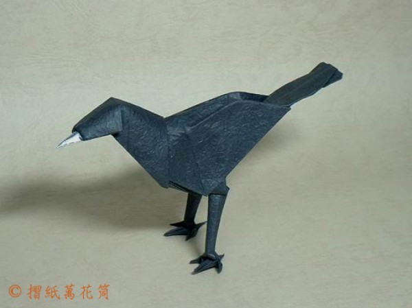 Handmade Origami Blackbird Origami Tutorial—Alfredo Giunta