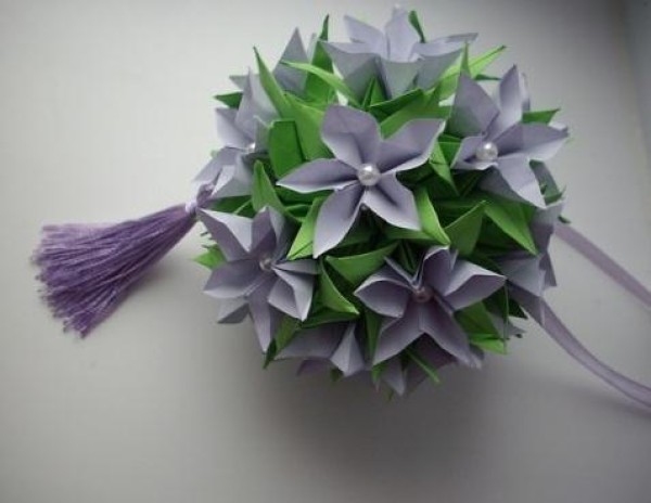 Lily paper ball flower hand-making tutorial