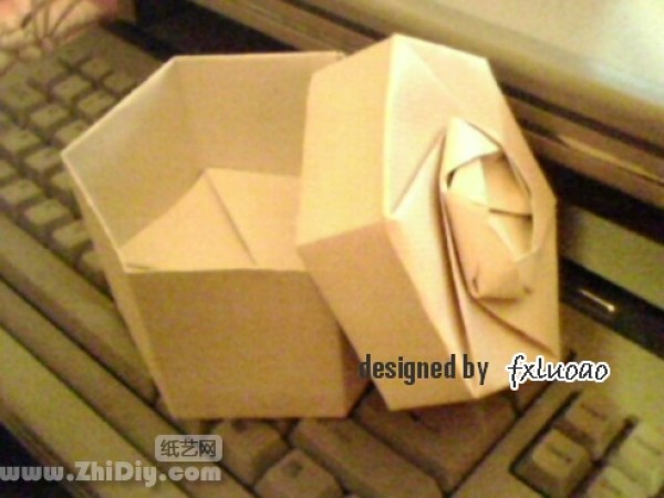 fxluoao simple and elegant hexagonal origami box