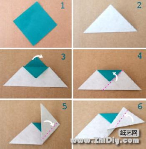 Making origami leaves (suitable for origami rose decoration)