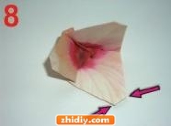 A simpler origami flower only takes 1 minute!