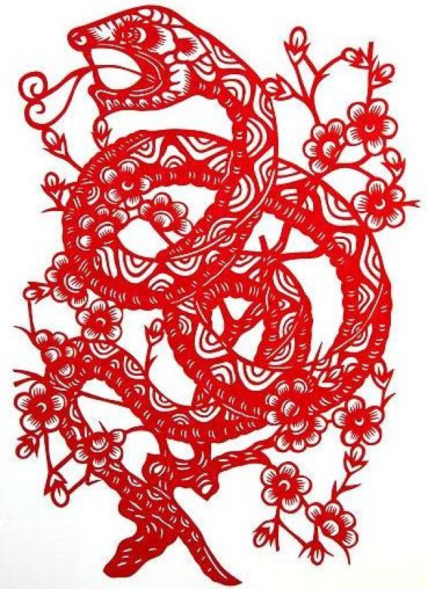 Year of the Snake Paper-cut Patterns and Paper-cut Snake Tutorials