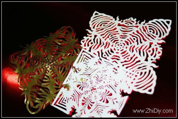 Alternative paper-cut snowflakes