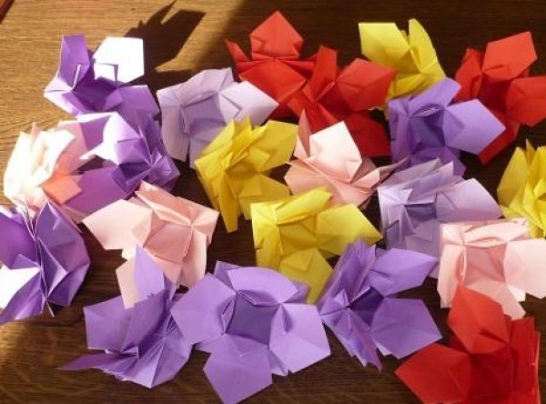 Handmade paper origami tutorial