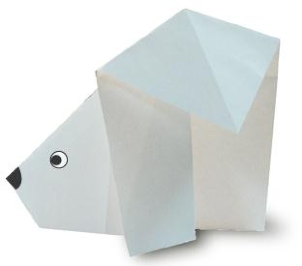 Simple Origami Polar Bear Illustrated Tutorial