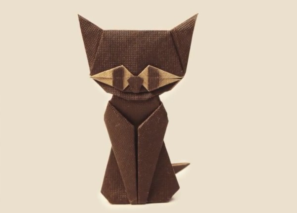 Halloween origami kitten handmade tutorial