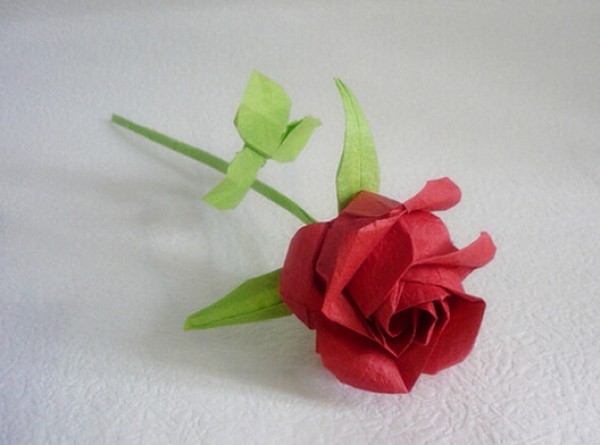 Fuquan Rose Origami Rose Leaves and Calyx Origami Video Tutorial