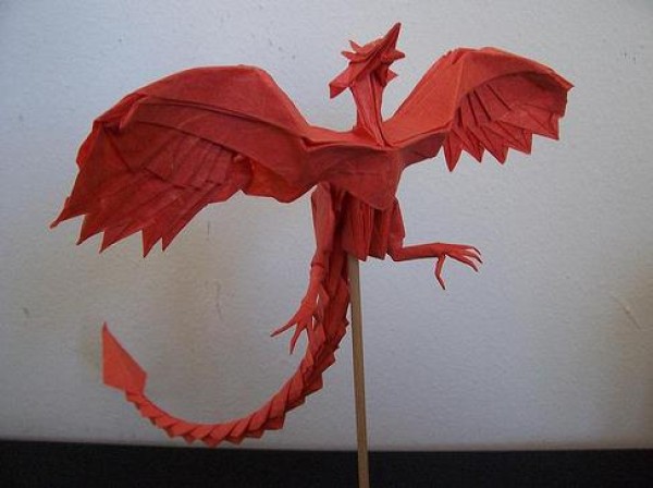 Tetsu Kamiya Origami Phoenix 3.5 (Phoenix 3.5) origami drawing tutorial