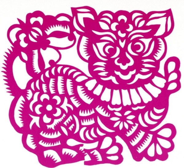 Complete collection of Tiger Butterfly paper-cutting patterns and folk art paper-cutting tutorials