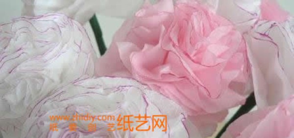 Tissue Paper Art Carnation Making Tutorial