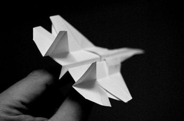 Fighter origami method: Illustrated tutorial on folding MiG-29 origami aircraft from A4 paper