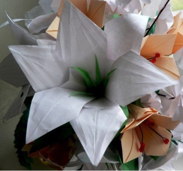 Paper Art Lily Flower Making Tutorial